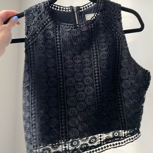 Embroidery Black Top
